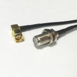 F Female to SMA Male  Antenna Patch Cable Adapter